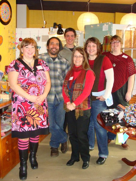 Picture of artisans at At Trillium Artisans' 10th Anniversary Holiday Show - 2009